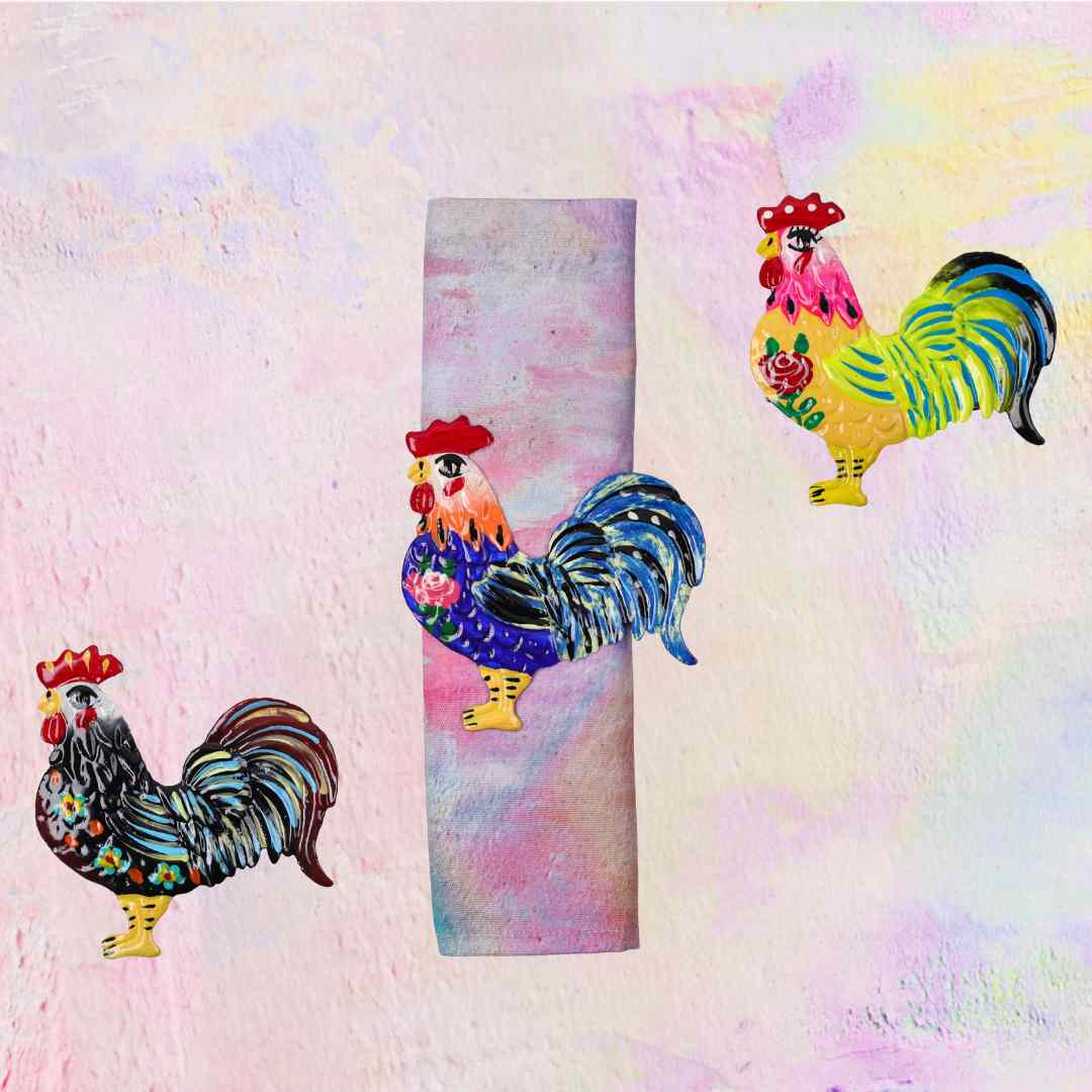 Porte-serviette coq