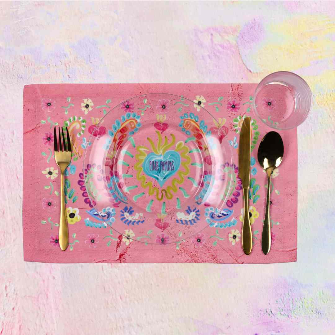 Set de table américain Blooming Happiness Rose